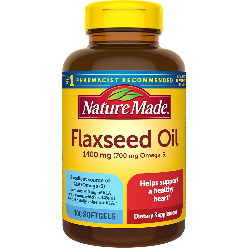 NATURE MADE ACEITE DE LINAZA EXTRA FUERTE 1400 MG | 100 UND