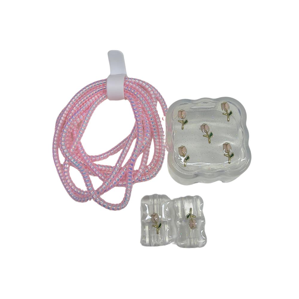 FUNDA PROTECTORA PARA CARGADOR DE 45W APPLE TULIPANES