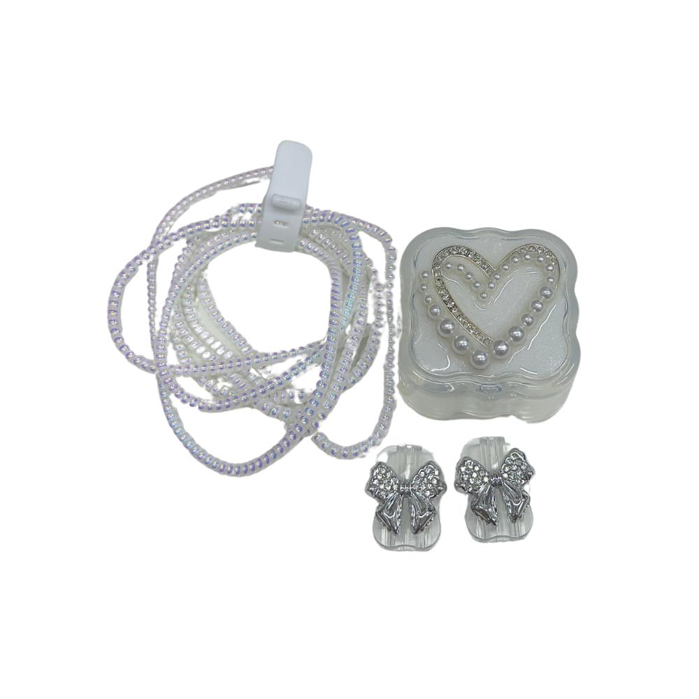FUNDA PROTECTORA PARA CARGADOR DE 45W APPLE CORAZON CON LAZOS