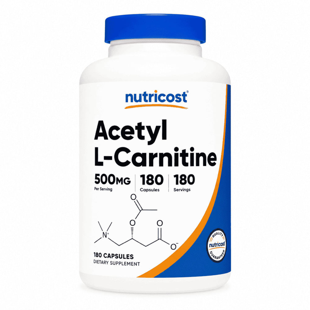 Acetil L-Carnitina Nutricost 500 mg 180 Caps