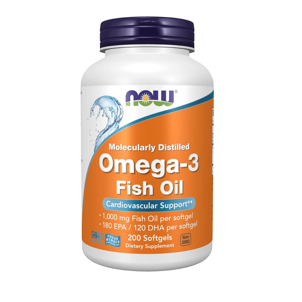 NOW Foods Omega3 180 EPA 120 DHA  Apoyo Cardiovascular 200 Cápsulas Blandas