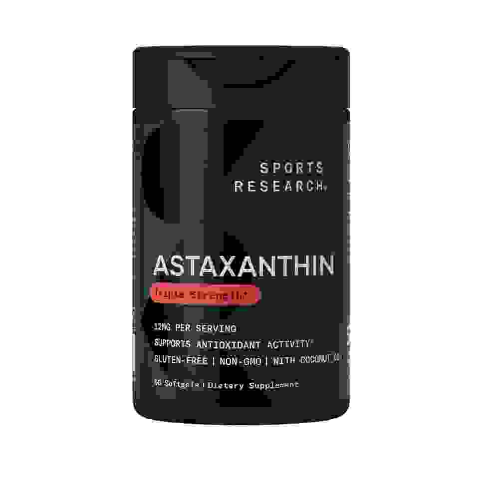 Título recomendado Sports Research Astaxantina 12 mg de Triple Fuerza con aceite de coco orgánico