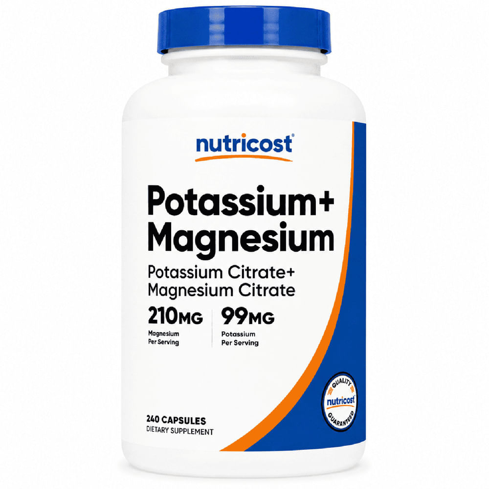 Potasio y Magnesio Citrato 240 Cápsulas