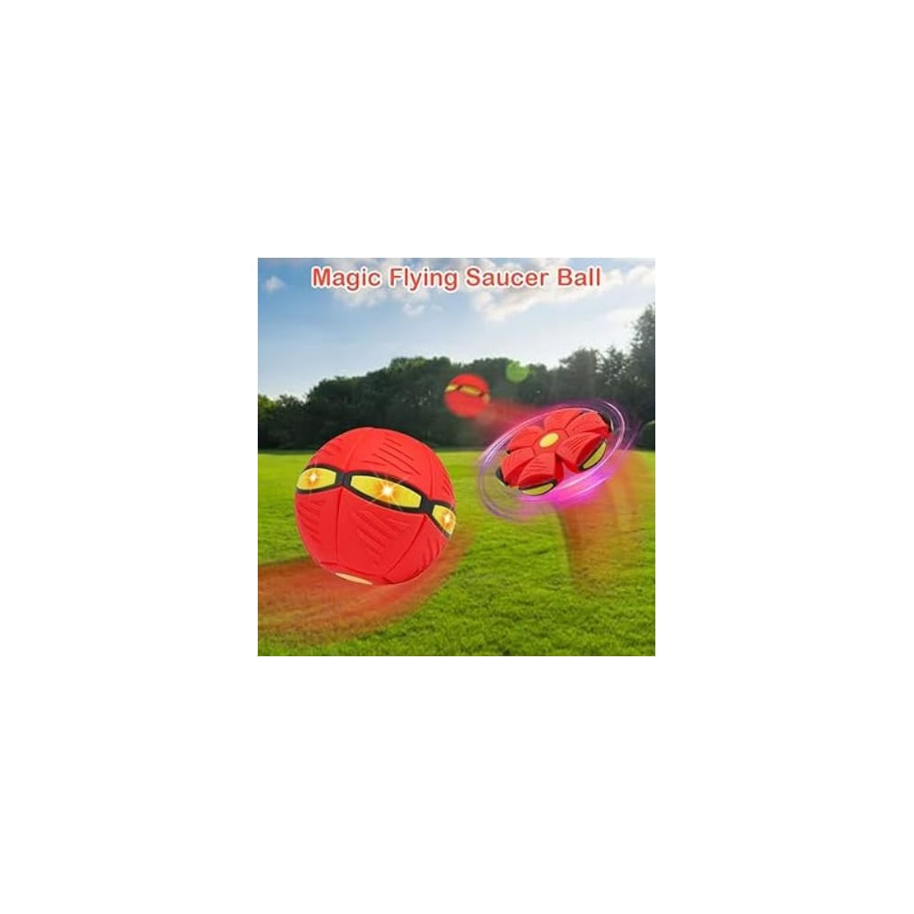 Magic Flying Saucer Ball -La pelota que se transforma y vuela - ROJO