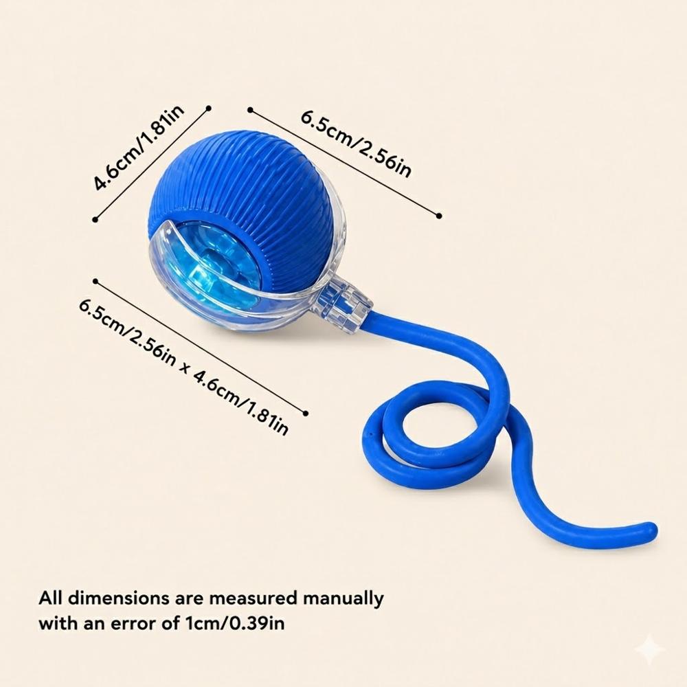 PELOTA INTERACTIVA INTELIGENTE PARA MASCOTAS RECARGABLE - AZUL
