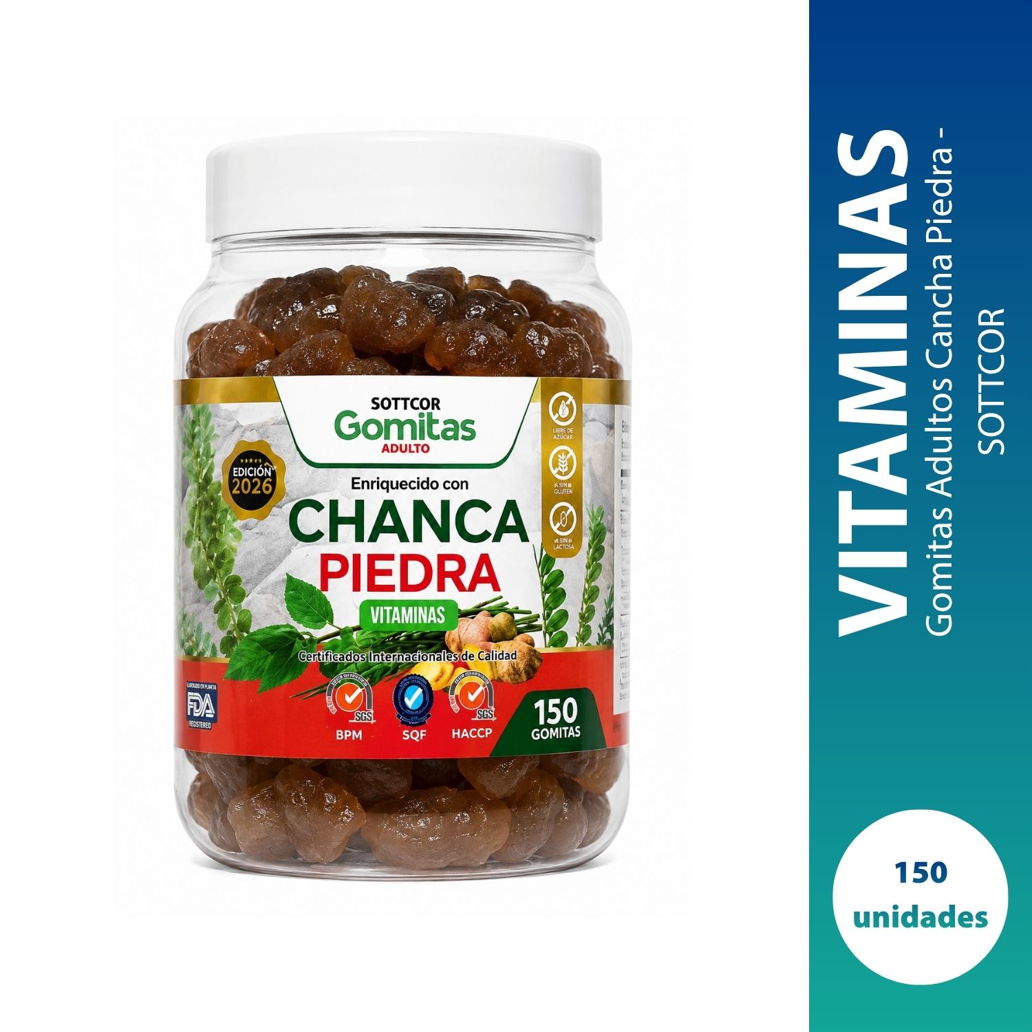 Gomitas Adultos Cancha Piedra 130 - SOTTCOR