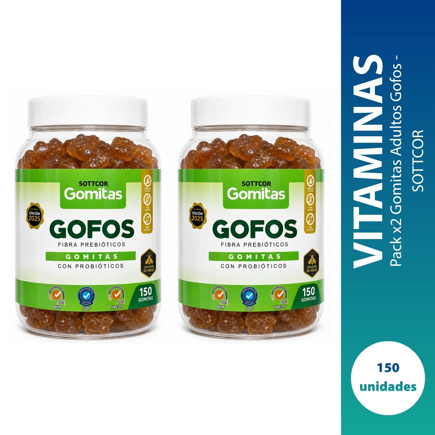Pack x2 Gomitas Adultos Gofos - SOTTCOR
