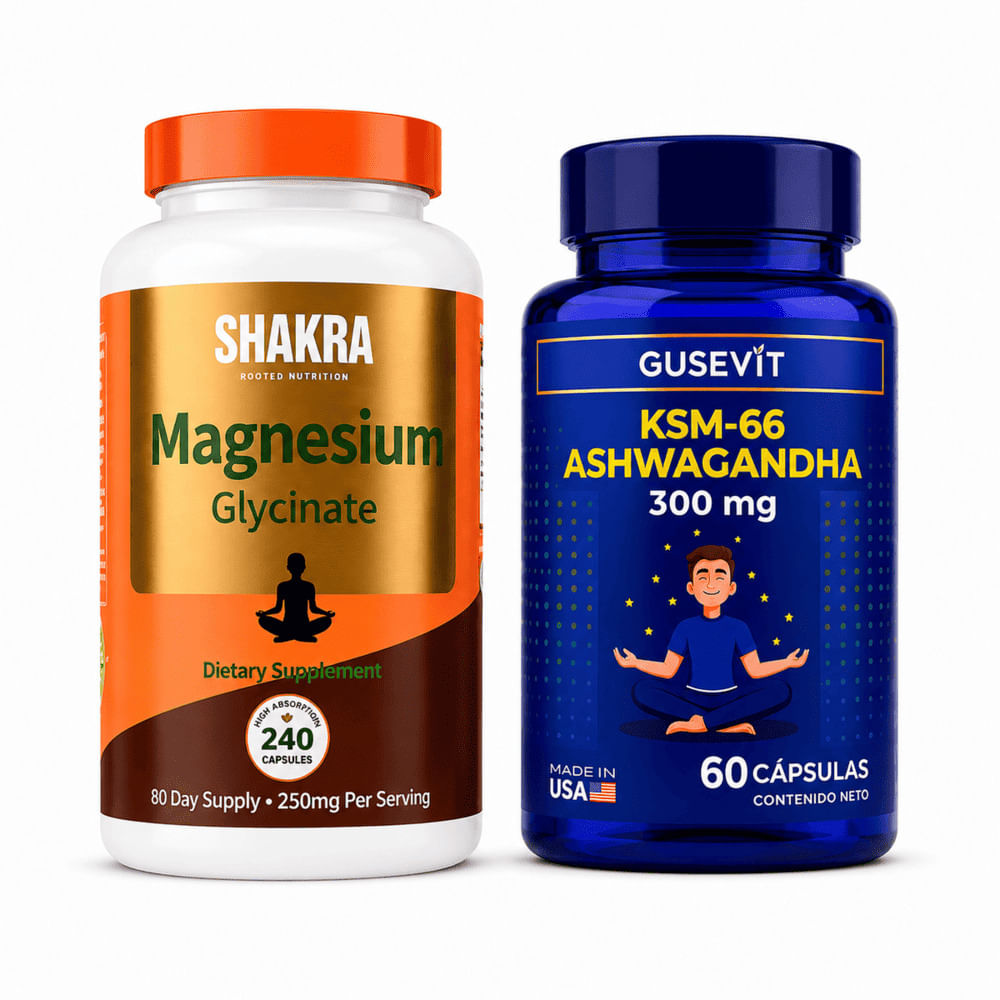 Pack Magnesio Glicinato + Ashwagandha KSM-66