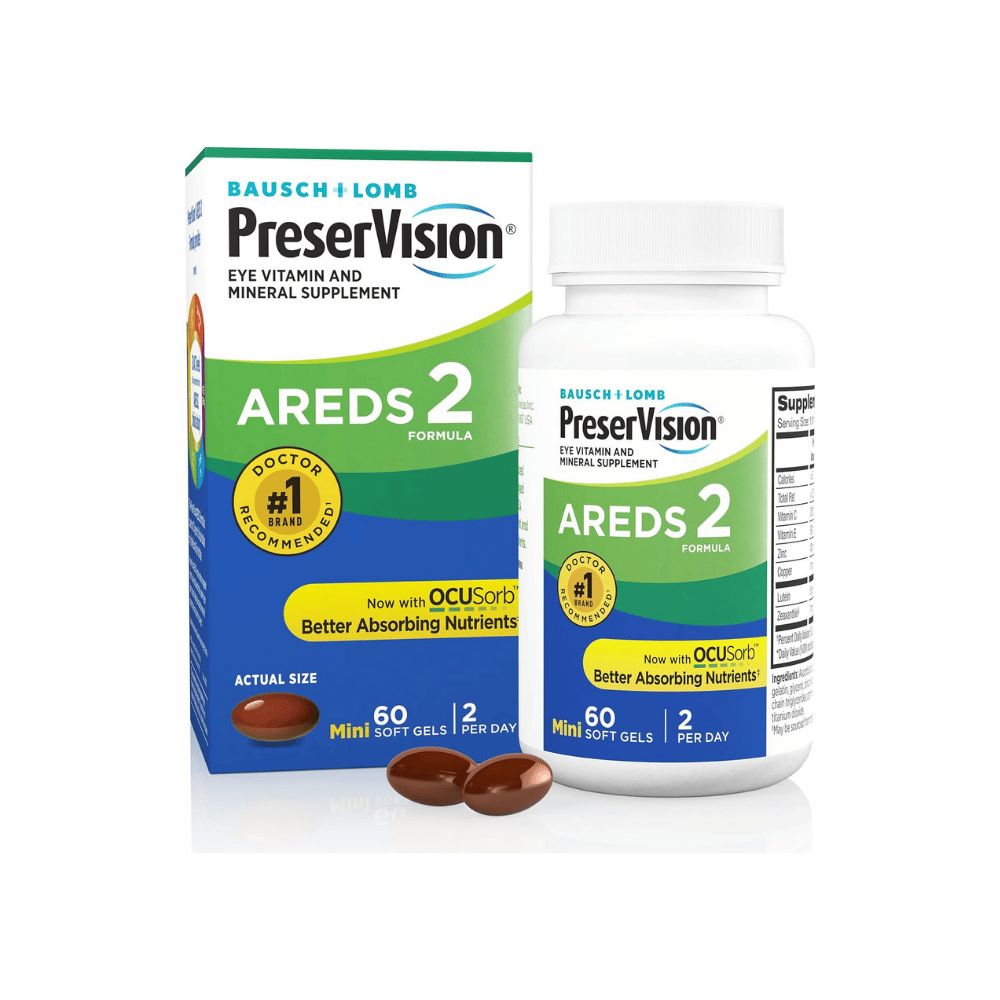 PreserVision AREDS 2 Vitaminas para la Vista  60 Cápsulas Blandas Minigeles
