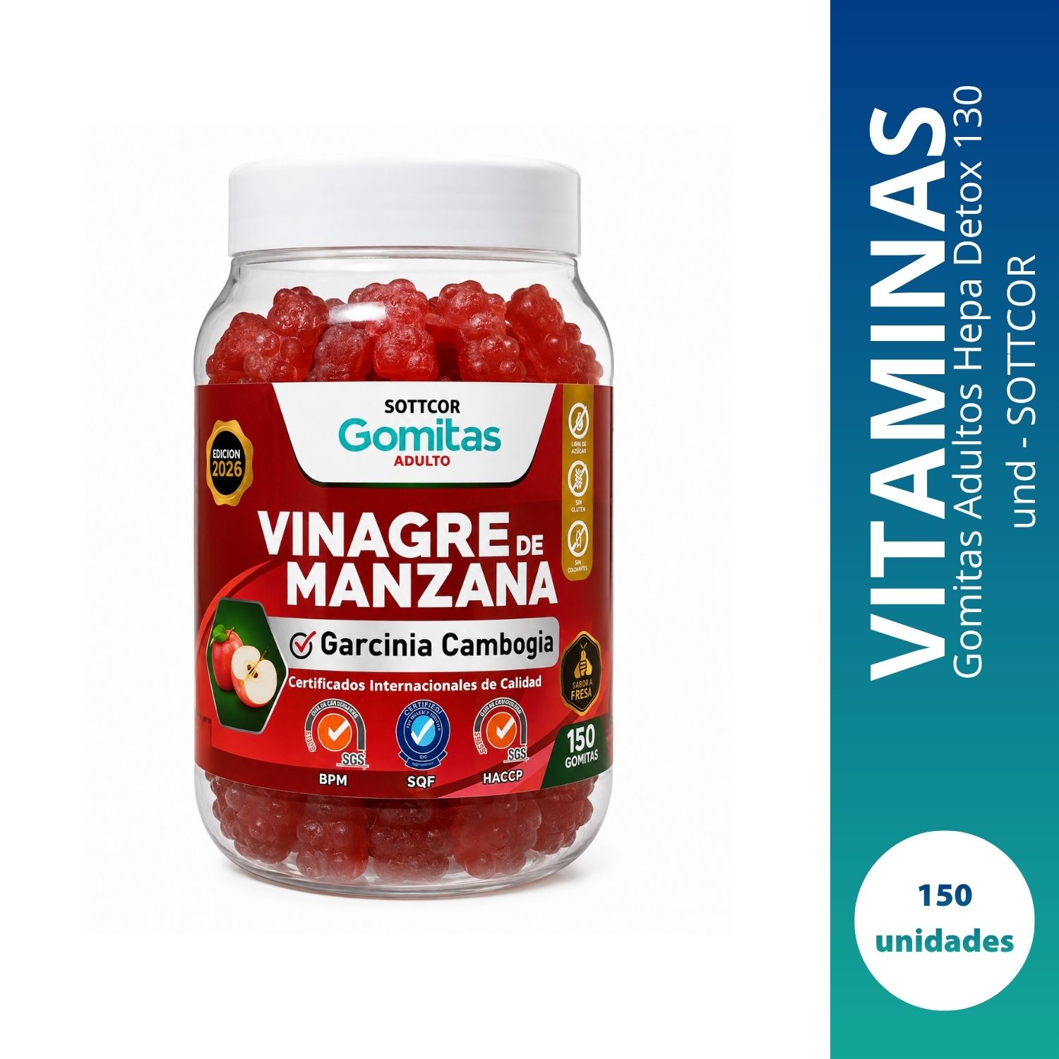 Gomitas Adultos Vinagre de Manzana - SOTTCOR