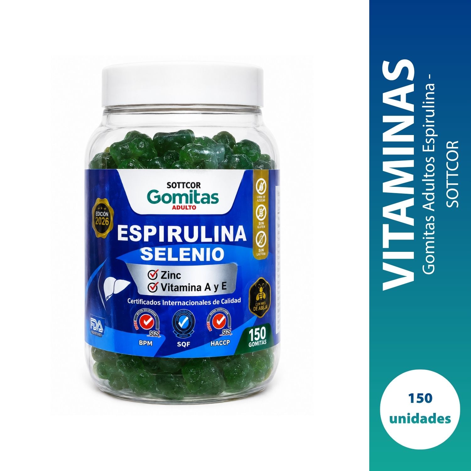 Gomitas Adultos Espirulina - SOTTCOR