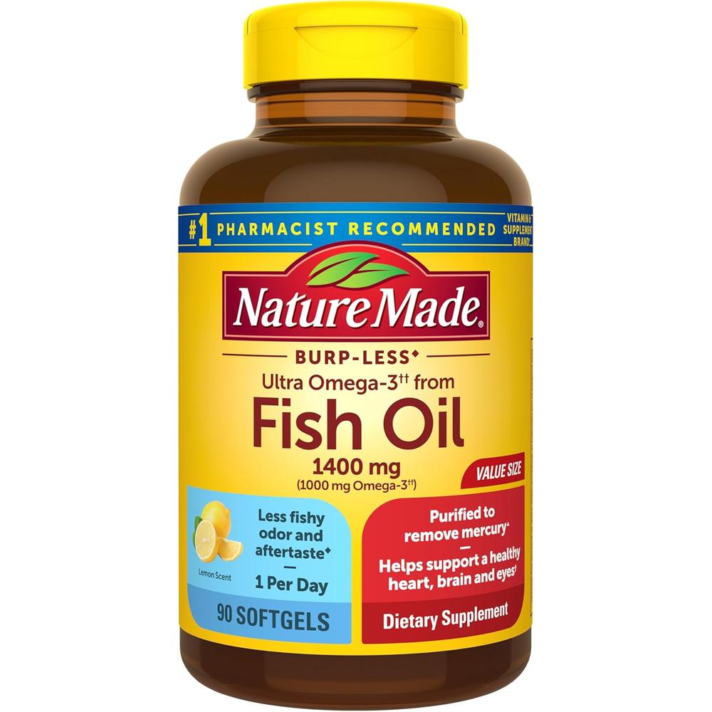 NATURE MADE OMEGA 3 ULTRA BURP LESS 1400 MG | 90 UND