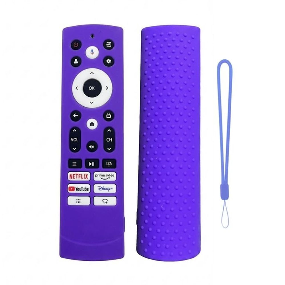 Funda protector para Control Hisense smart morado