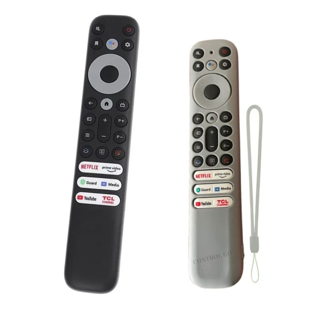 Control para Tv TCL con funda gris