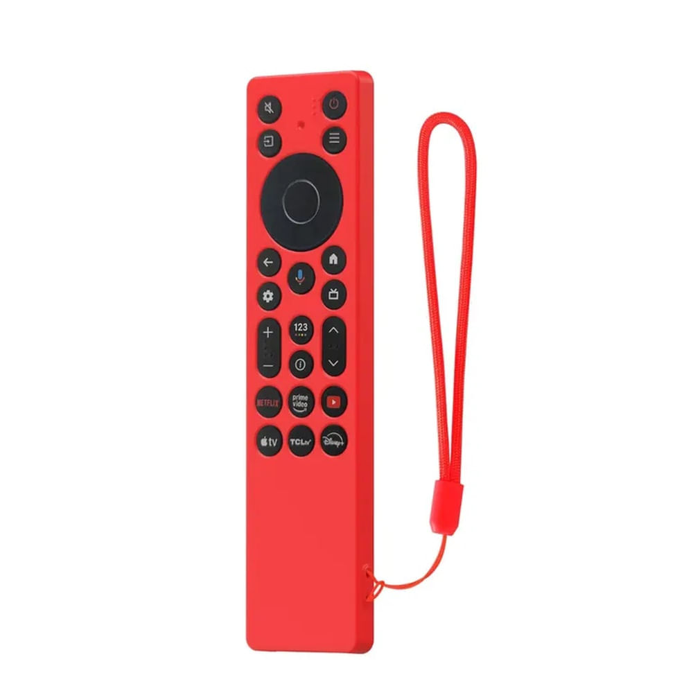 Funda protector carcasa para Control TCL 2025 rojo
