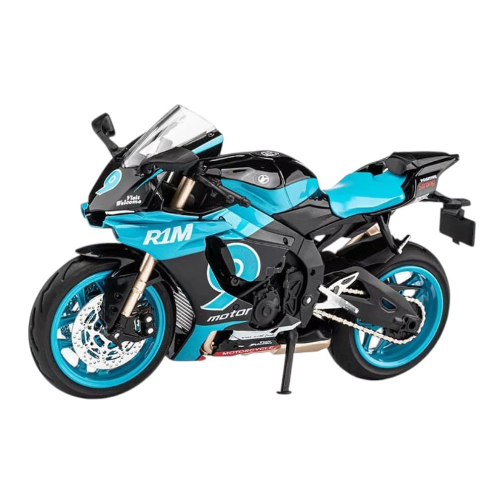 Yamaha YZF-R1M Turquesa - Negro Luces y Sonido 1-12