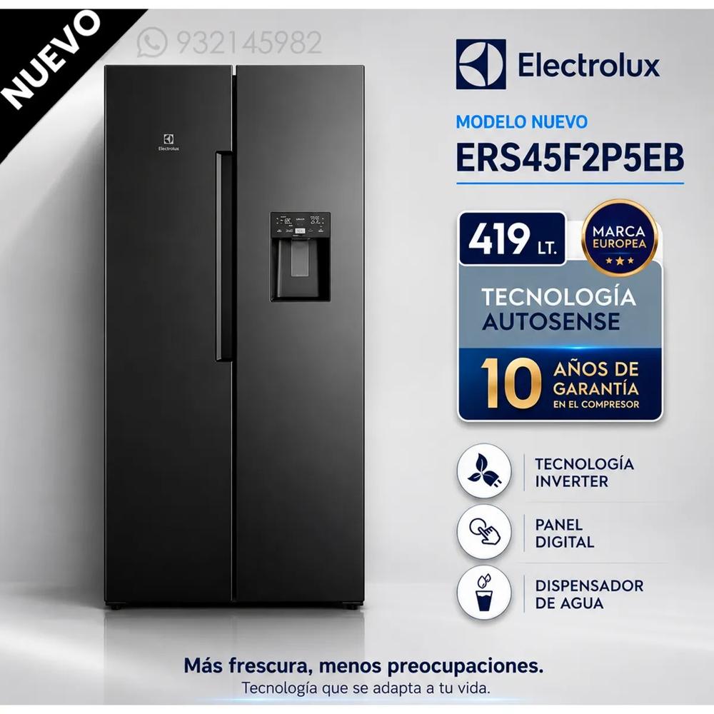 Refrigeradora ERS45F2P5EB Frost Free Inverter 419L Electrolux