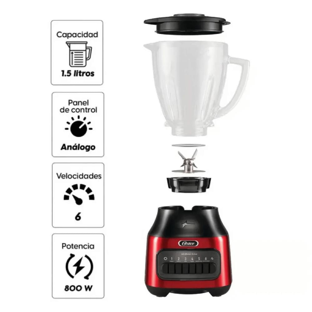 Licuadora 1.5L Oster BLSTPEG-CPB 6 Velocidades