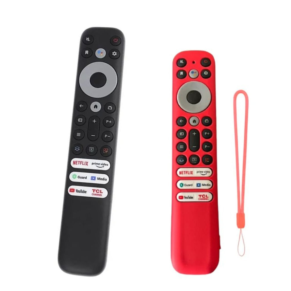Control para Tv TCL con funda rojo