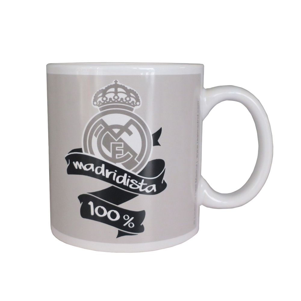 Mug Taza R. Madrid Futbol Blanca 580 ML