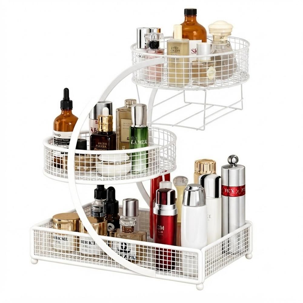 Organizador Encimera 3 Niveles Acero Inoxidable Multiuso Blanco