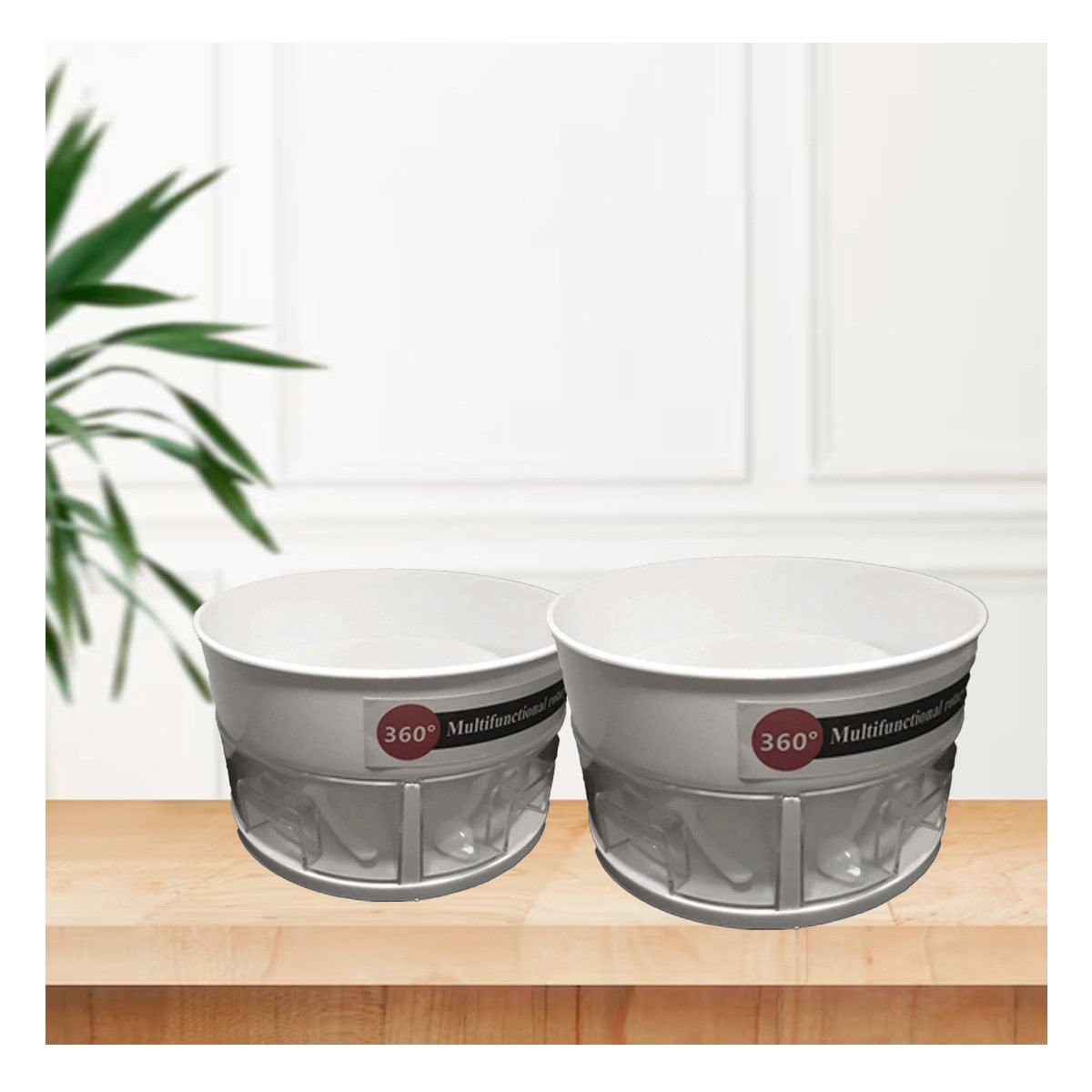 Organizador Giratorio 360 Grados Funcional con Cajones Blanco YRegalo Sticker