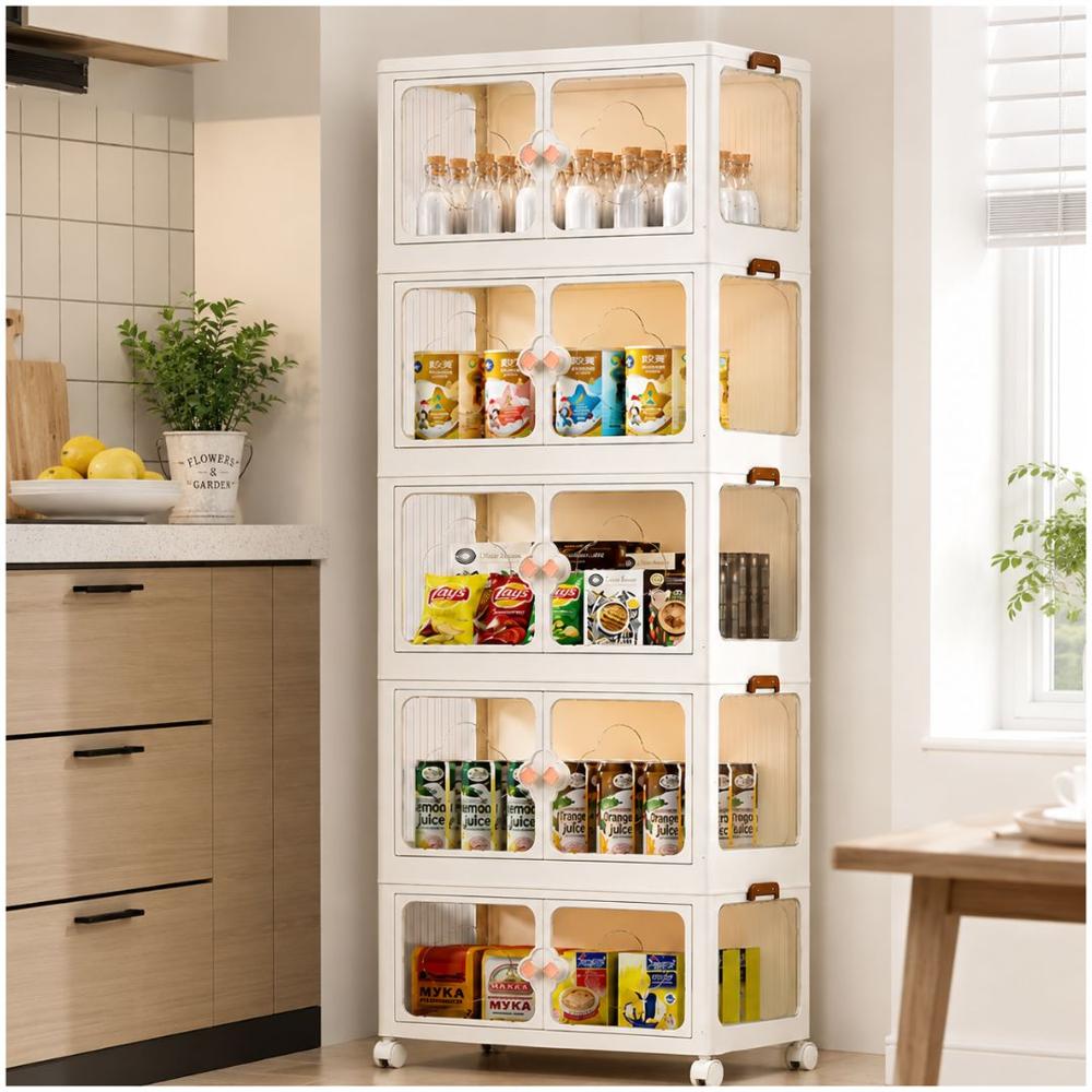 Organizador Armario Multifuncional Modular Plegable 5 Niveles 161x60x36cm