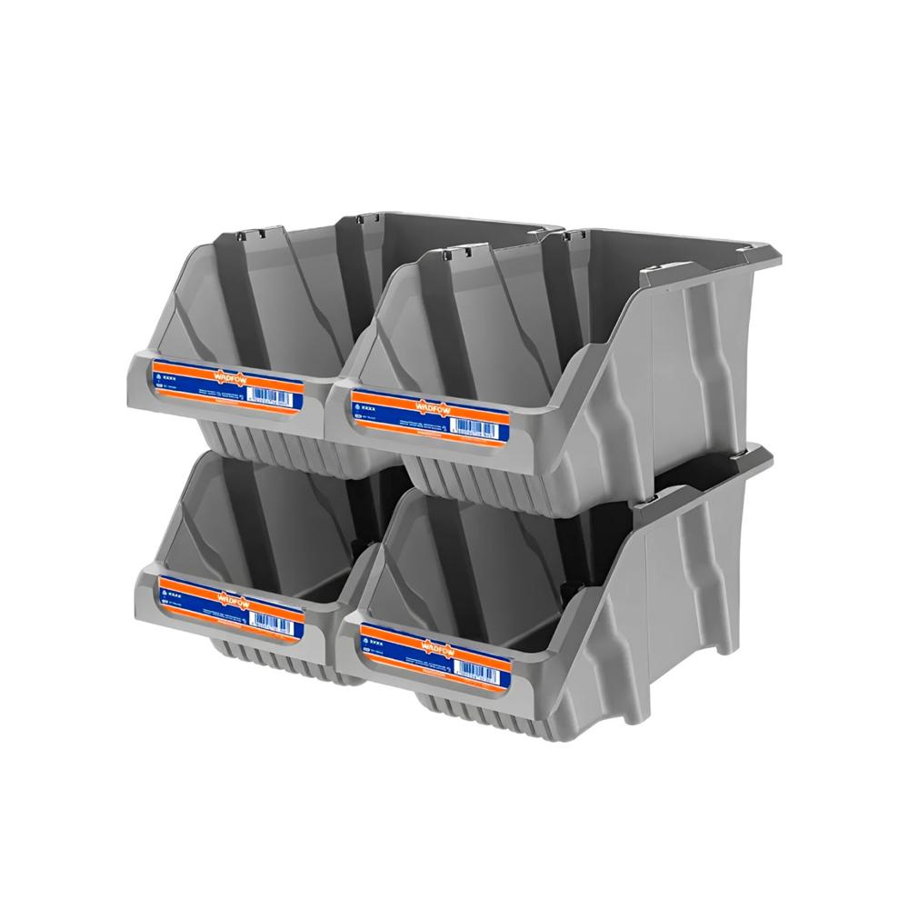 Juego De 4 Contenedores 14'' Almacenamiento Wadfow - Wtb0605