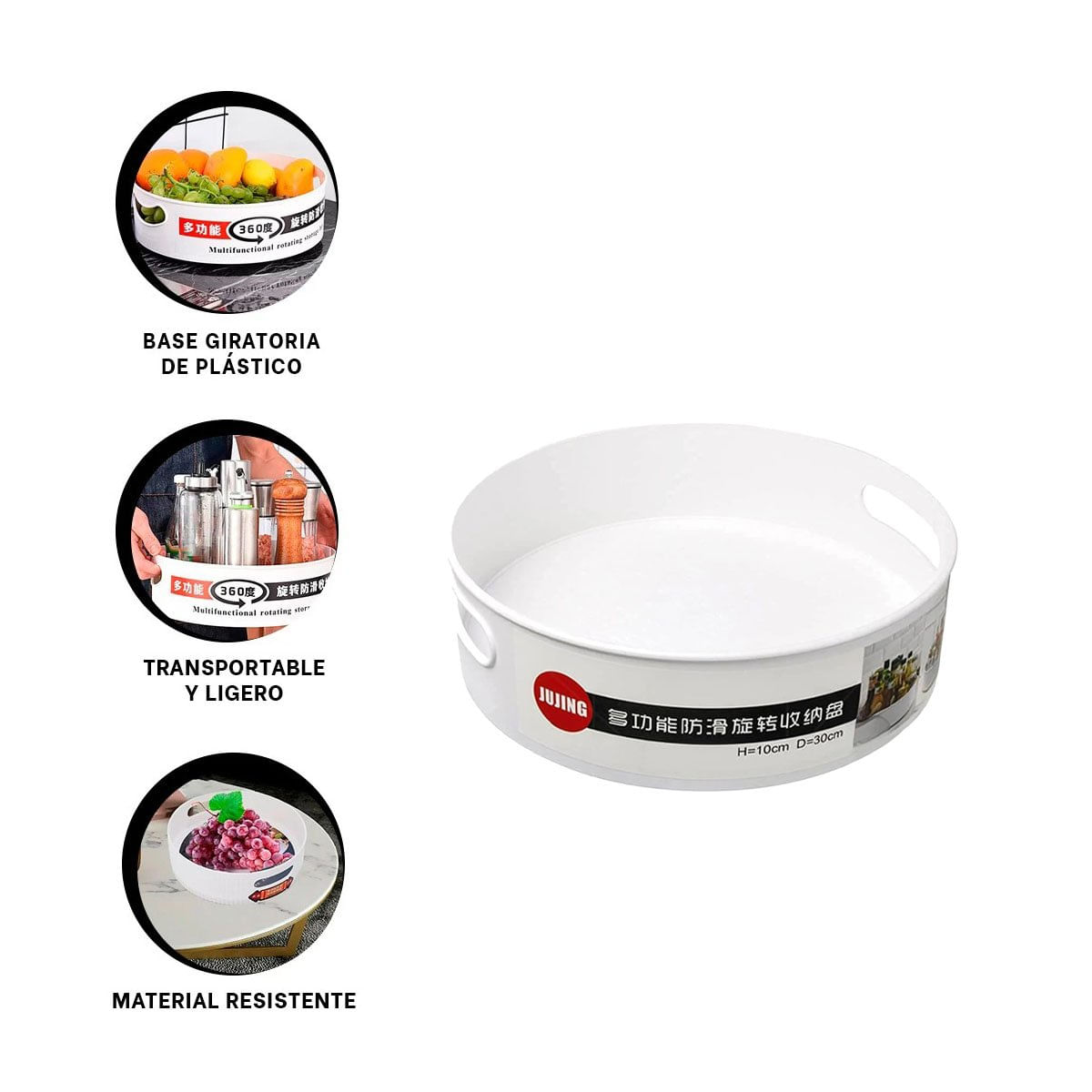 Equipo Auxiliar 360 Grados 6.7cmx22.5cm Blanco Talla S para Casas YLigas Regalo