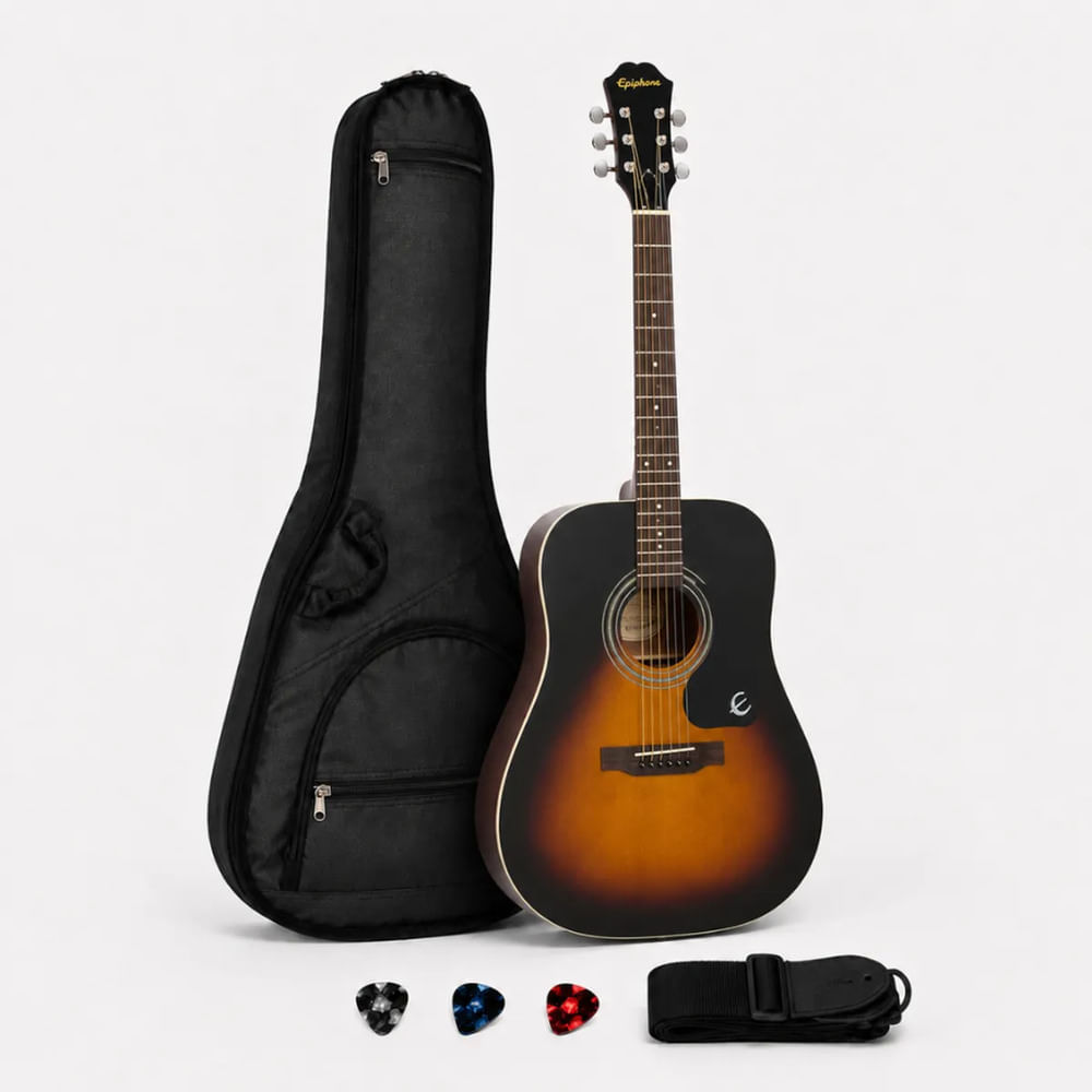 GUITARRA ACUSTICA DR-100 VINTAGE SUNBURST PACK