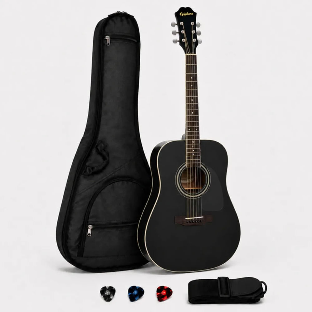 GUITARRA ACUSTICA DR-100 EBONY PACK