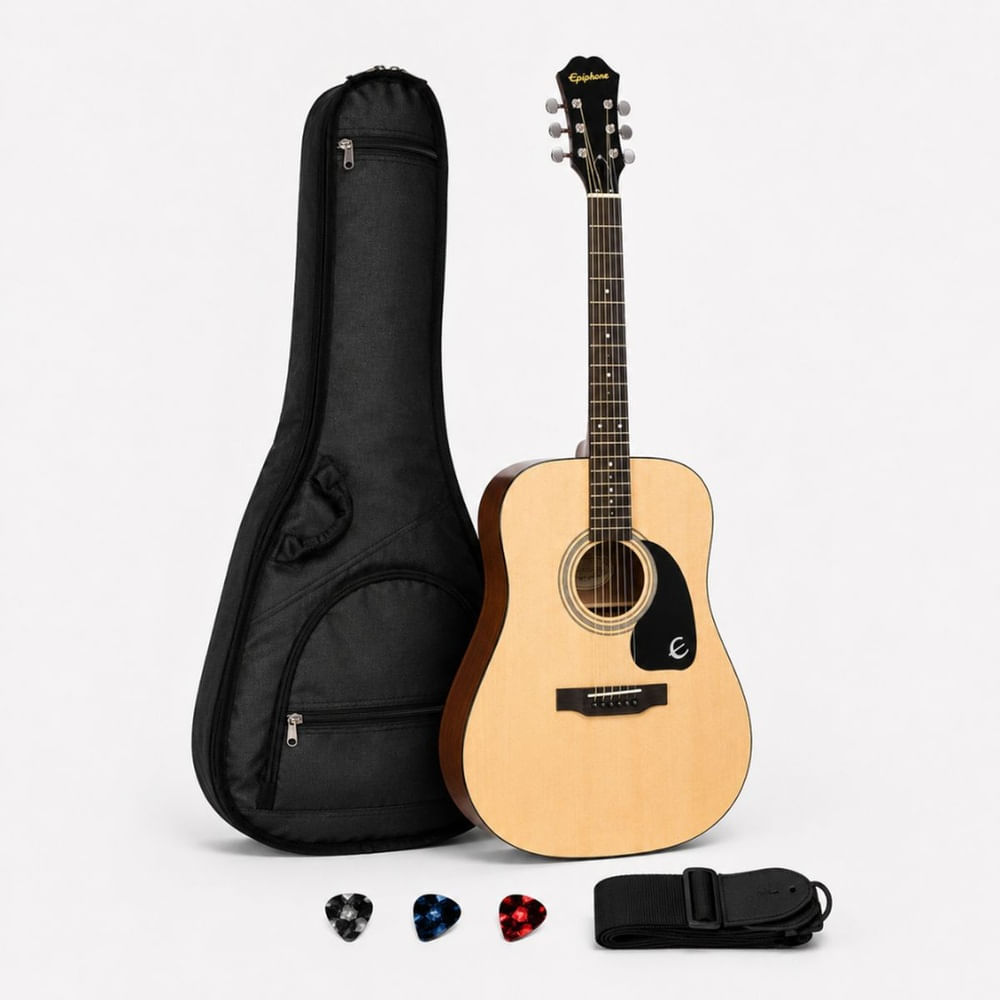 GUITARRA ACUSTICA DR-100 NATURAL PACK