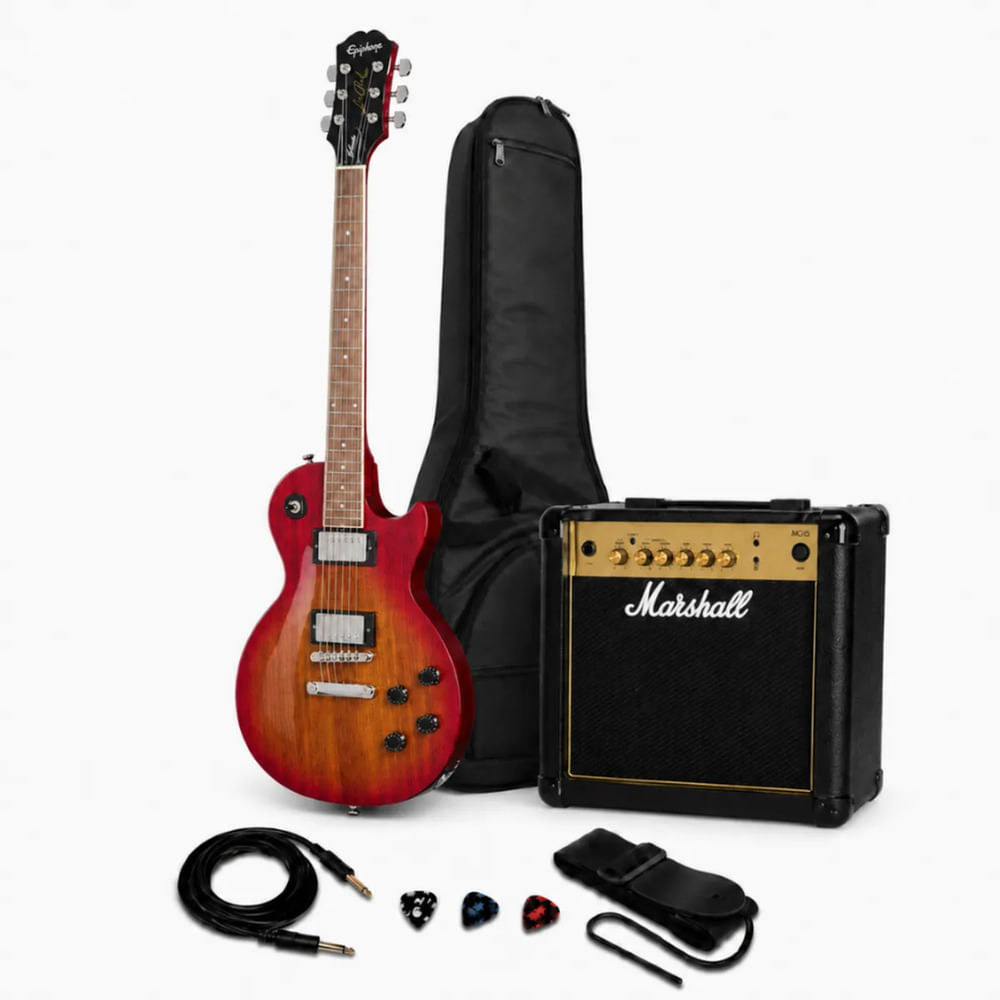 LES PAUL TRIBUTE HERITAGE CHERRY - MARSHALL 15W