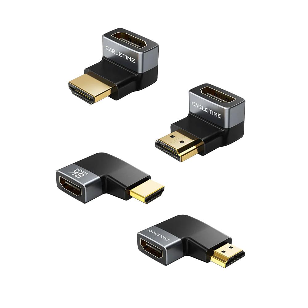 Adaptador HDMI 2.1 Cabletime 270 Macho a Hembra 8K 60Hz CP42G