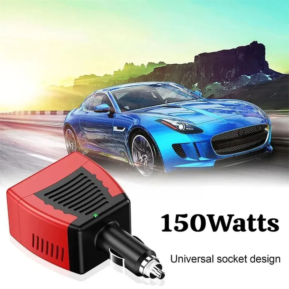 Inversor de Corriente para Auto de 12v A 220v Usb 150W