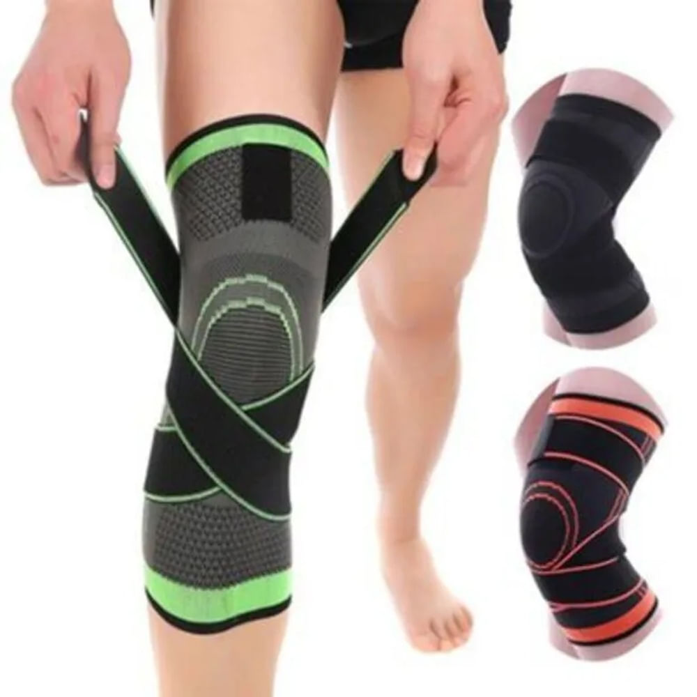 x2 Rodilleras Deportiva Ajustable con Vendaje Velcro Ortopedica