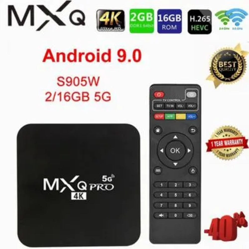 Convertidor De TV A Smart Tv Y Android MXQ 4K Blanco