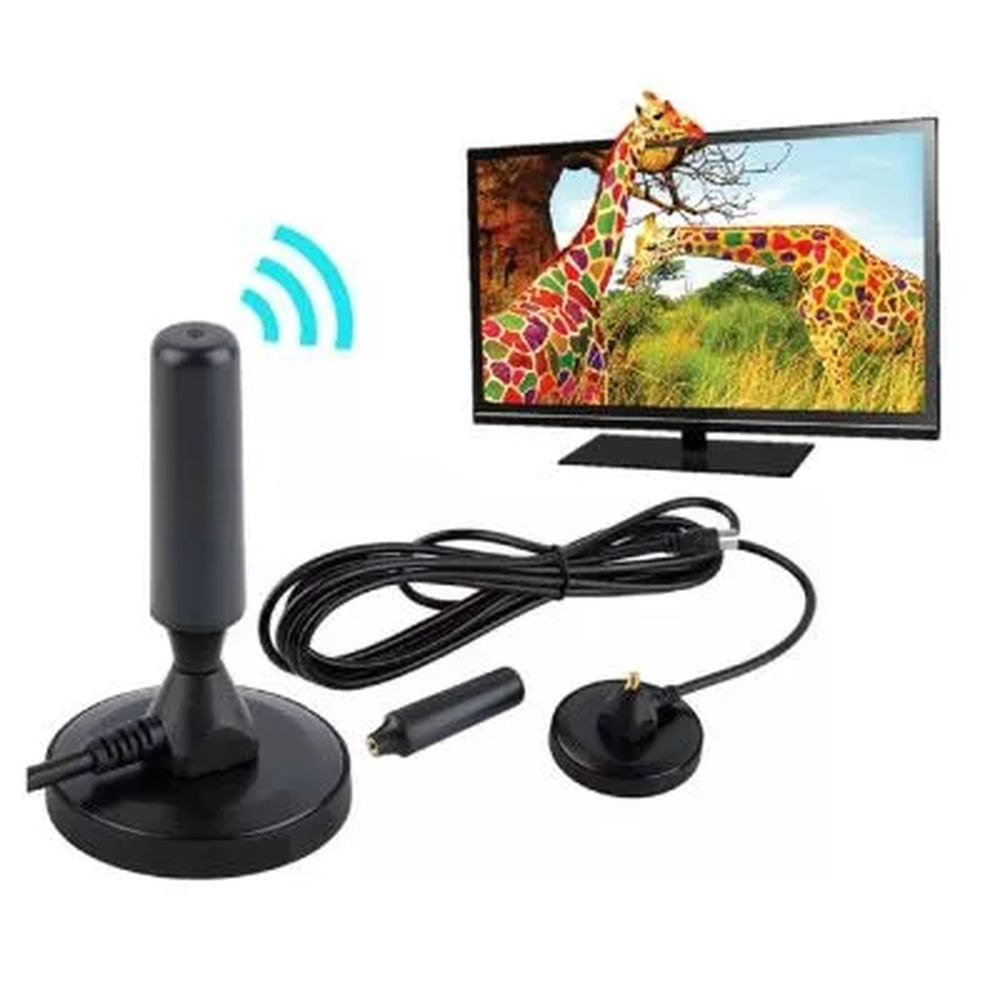 Antena HDTV Para TV LCD Smart TV VHF-UHF Señal Digital Cable 3M