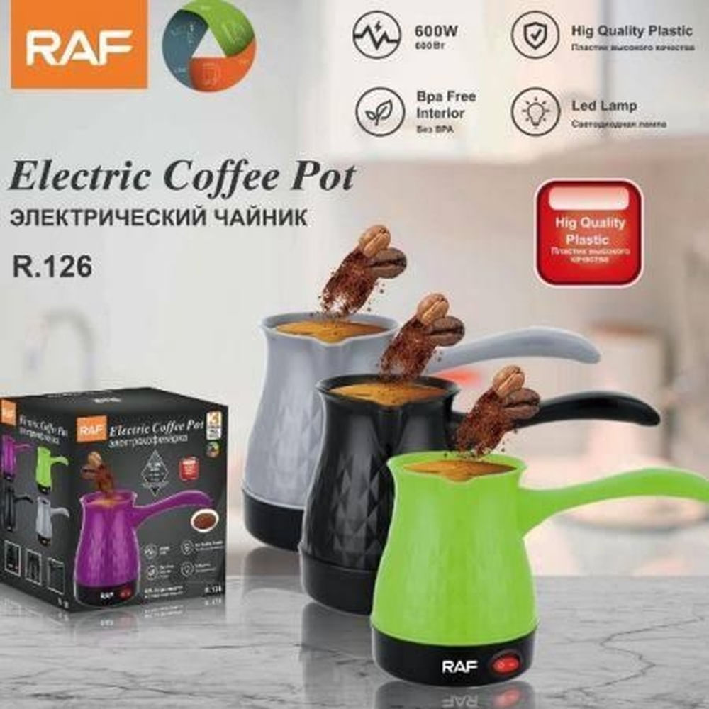 Cafetera Eléctrica Turca Griega 300mL 600Watts Multicolor