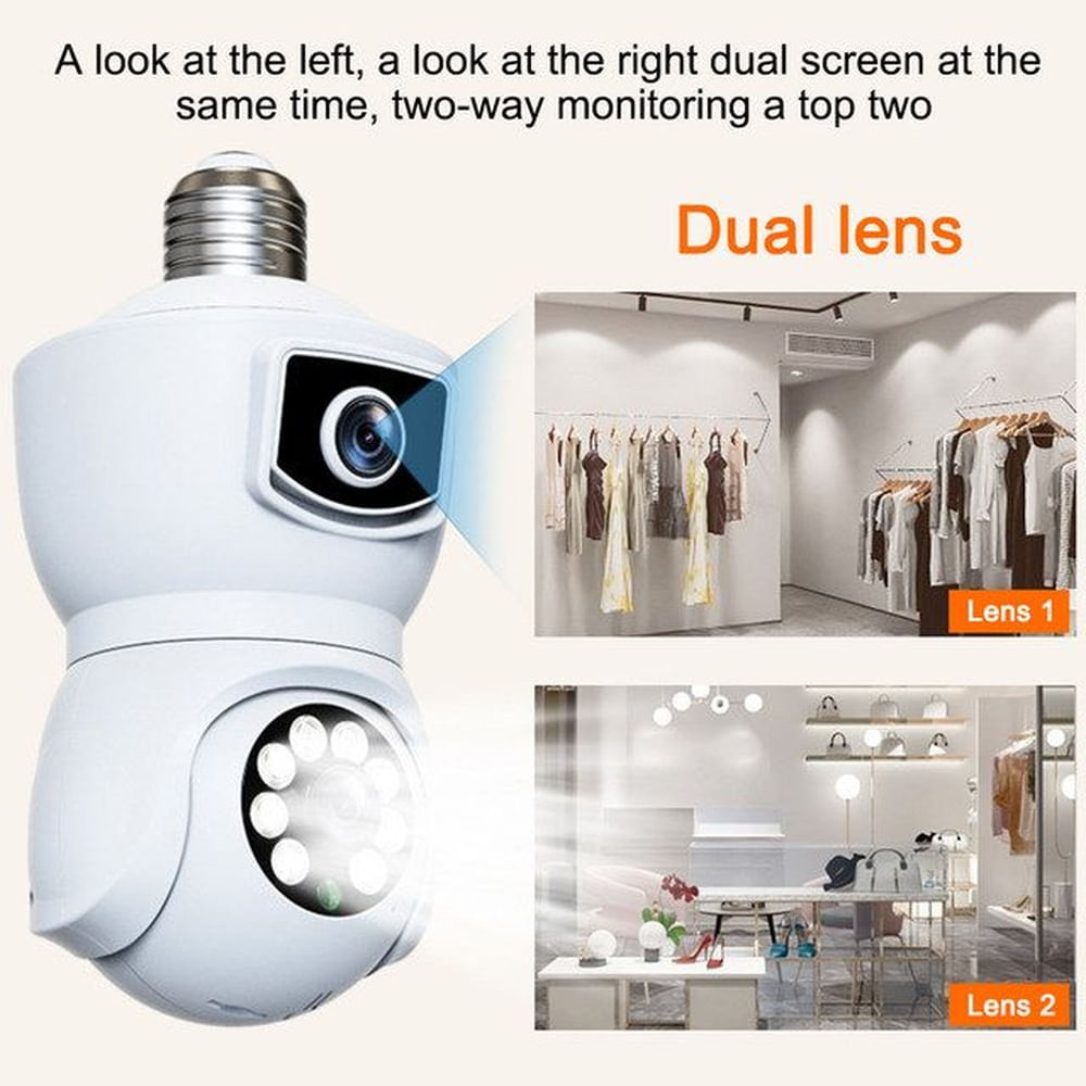 Foco Inteligente con Cámara 1080p y App Modelo IPC-ZAS07 Multicolor