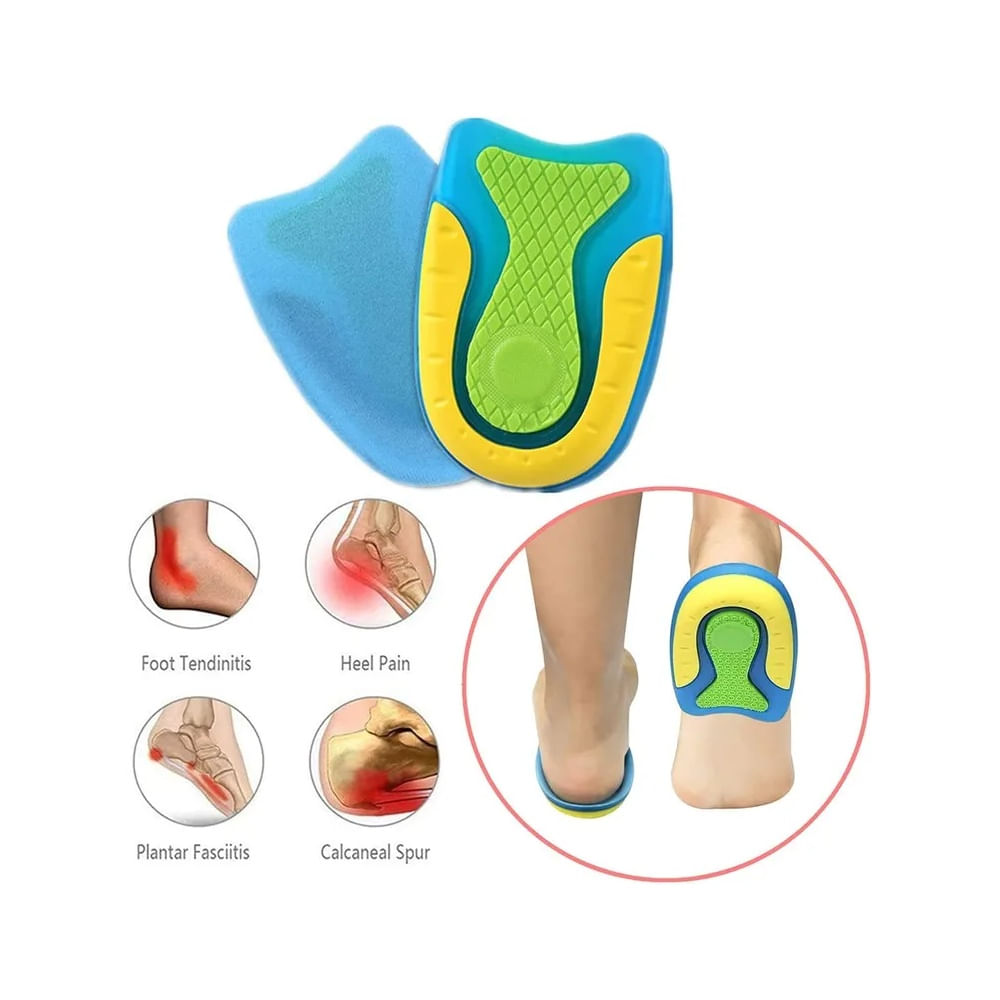 Taloneras de Gel de Silicona para Espolón Calcáneo y Fascitis Plantar