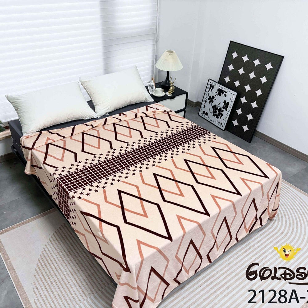 Manta Piel de Durazno 800gr de 2 Plazas Beige