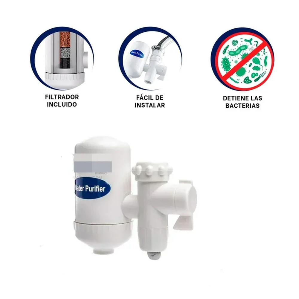 Filtro de Agua para Caño Cerámico 7 Etapas - Agua Pura y Libre de Impurezas al Instante