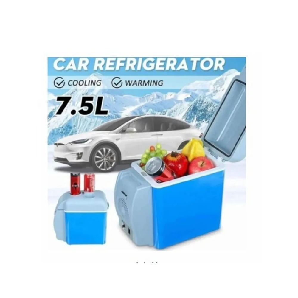 Cooler Eléctrico 7.5 Litros para Viajes - Mini Nevera Auto y Camping