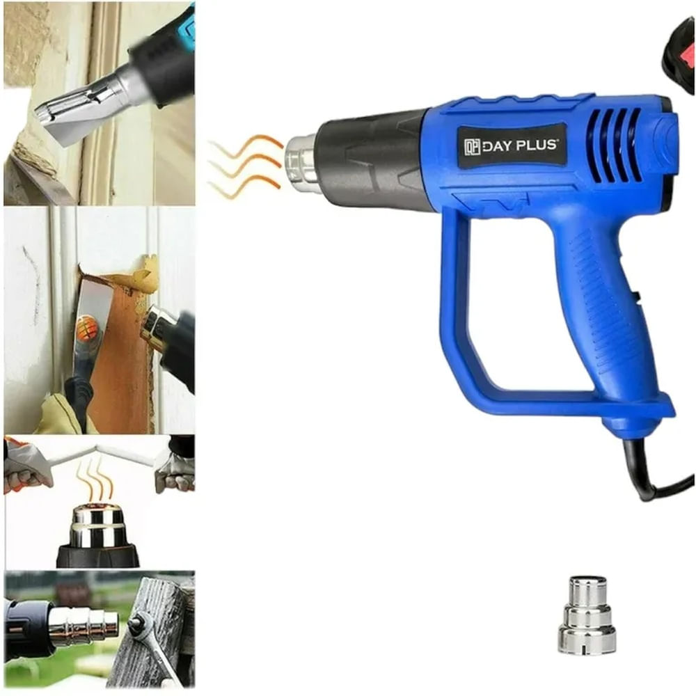 Pistola de Calor Profesional 2000W - Ideal para Quitar Pintura, Tubos PVC y Termoencogible