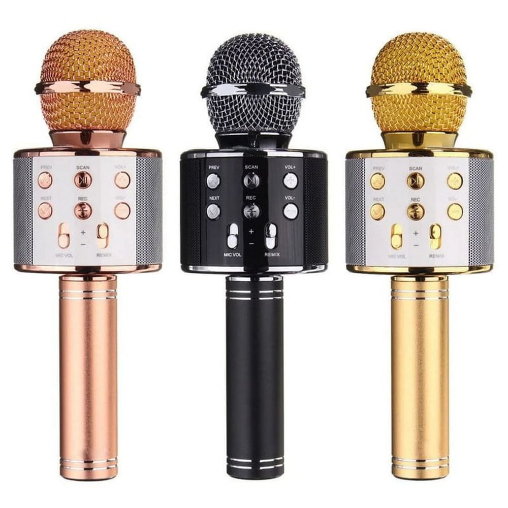 Micrófono Inalámbrico Bluetooth Altavoz Karaoke Recargable - Color Aleatorio