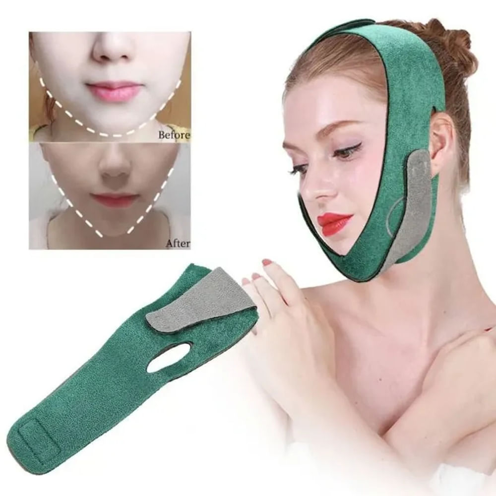 2 Reductores de Papada Vendaje Adelgazante Sujetador FACE LIFT UP BELT