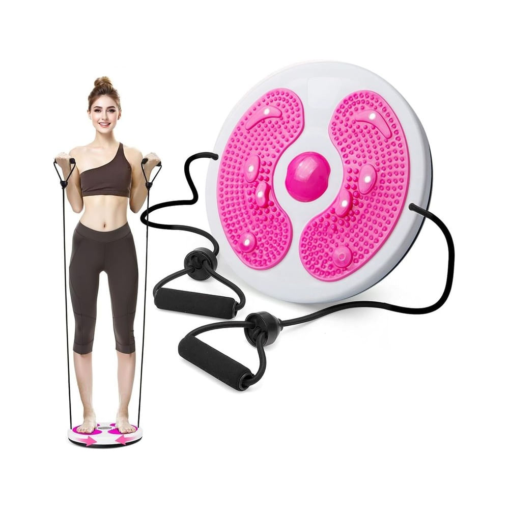Tabla De Torsión Cintura Fitness Para Gimnasio En Casa Con Tensores Multicolor