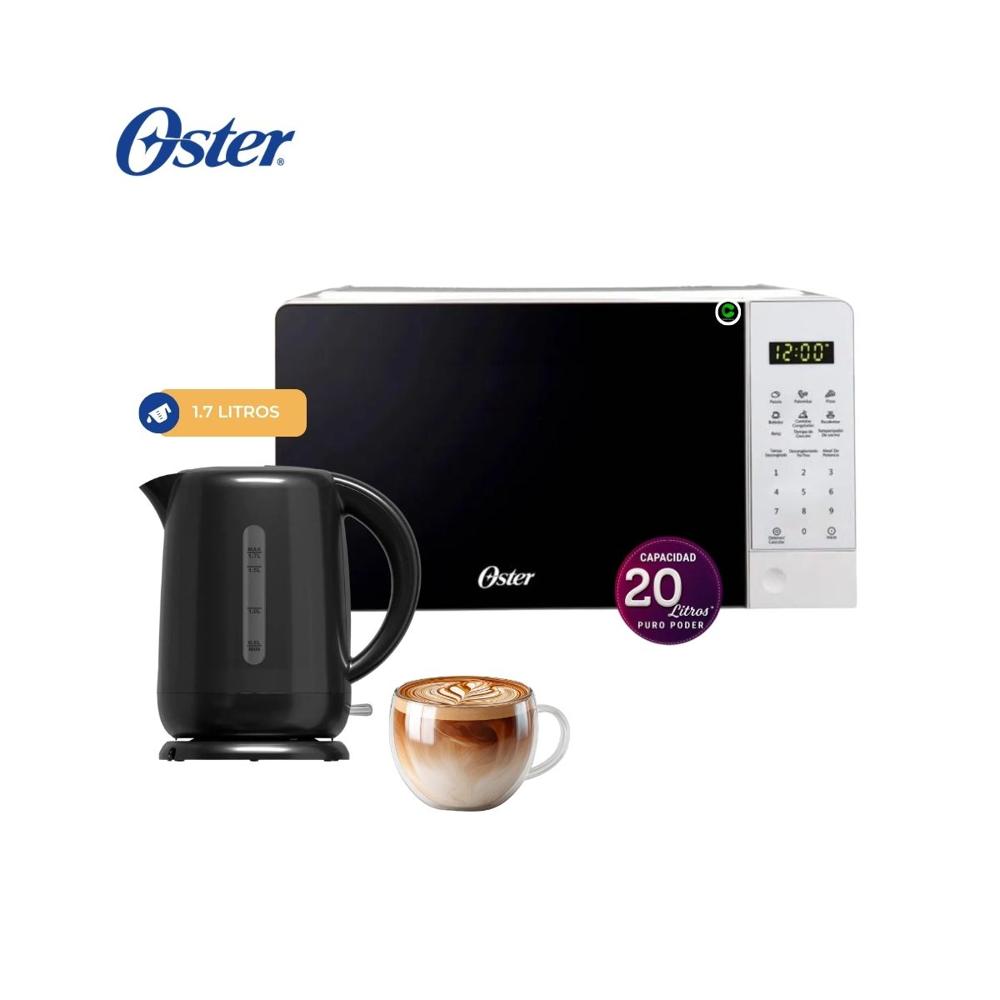 Combo Horno Microondas Digital 20 litros - Hervidor Eléctrico 1.7 Litros BVSTKT3101