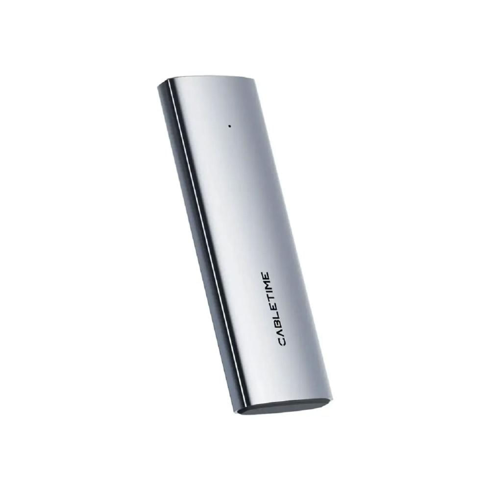 Carcasa SSD M.2 NVMe NGFF Cabletime USB-A y USB-C Gen 2 10Gbps CB32G